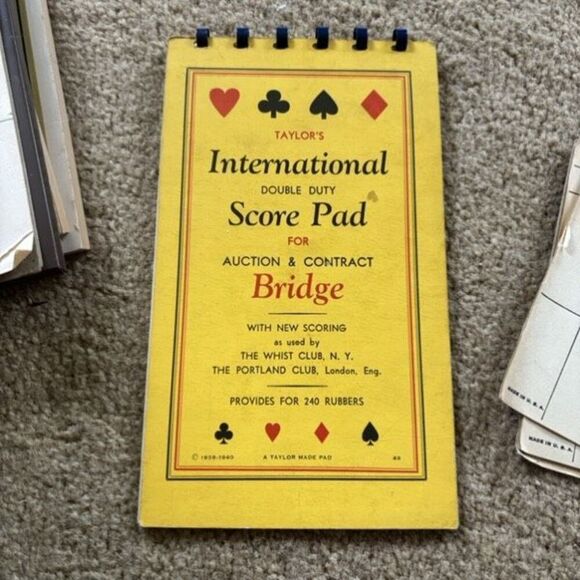 Lot Of Auction And Contract Bridge Score Pads Used - Picture 5 of 9